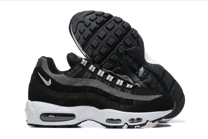 [plus-size shoes]Air Max 95 Black White Gradient Safari Print Running Shoes 29066651