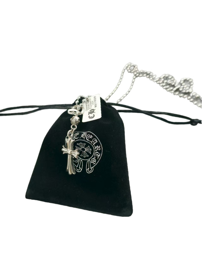 28129909 Single Ball Cross Necklace