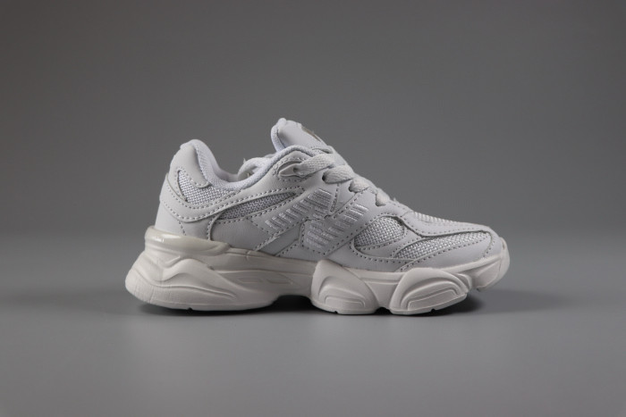 9060 Style Suede & Mesh Elastic lace Dad Sneakers for Kids 4 colors 29011034