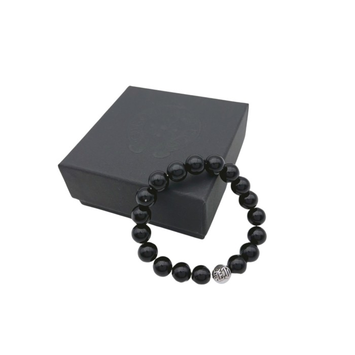 Obsidian Turquoise Cross Beaded Bracelet 8 colors