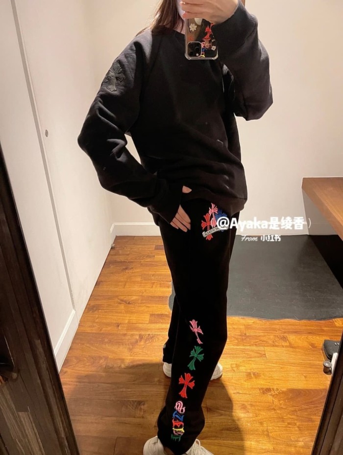 1:1 quality version Rainbow Cross Print Sweatpants 28893085