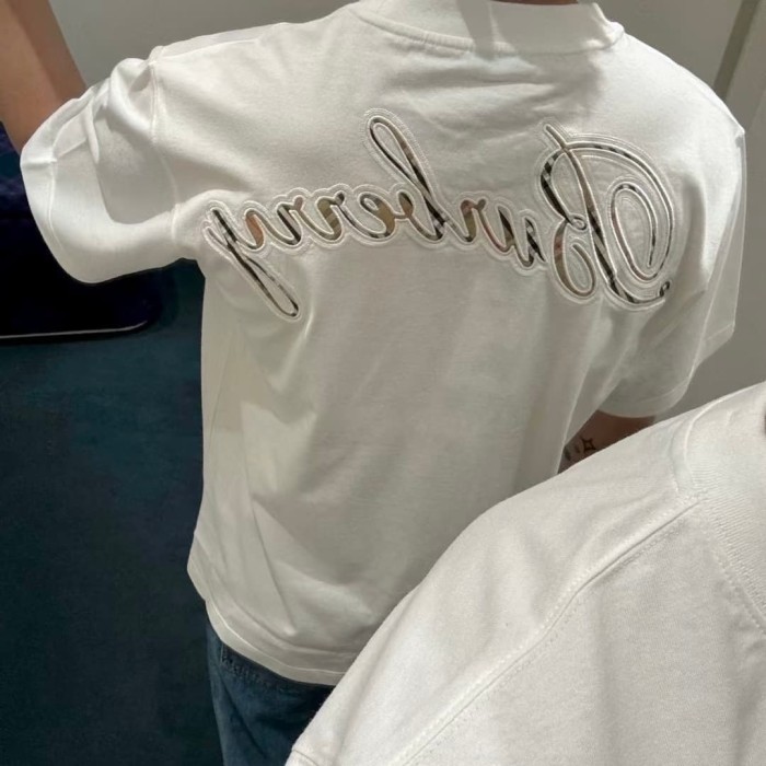 1:1 quality version Dark pattern letter embroidery & heat transfer T-shirt 3 colors 28965247