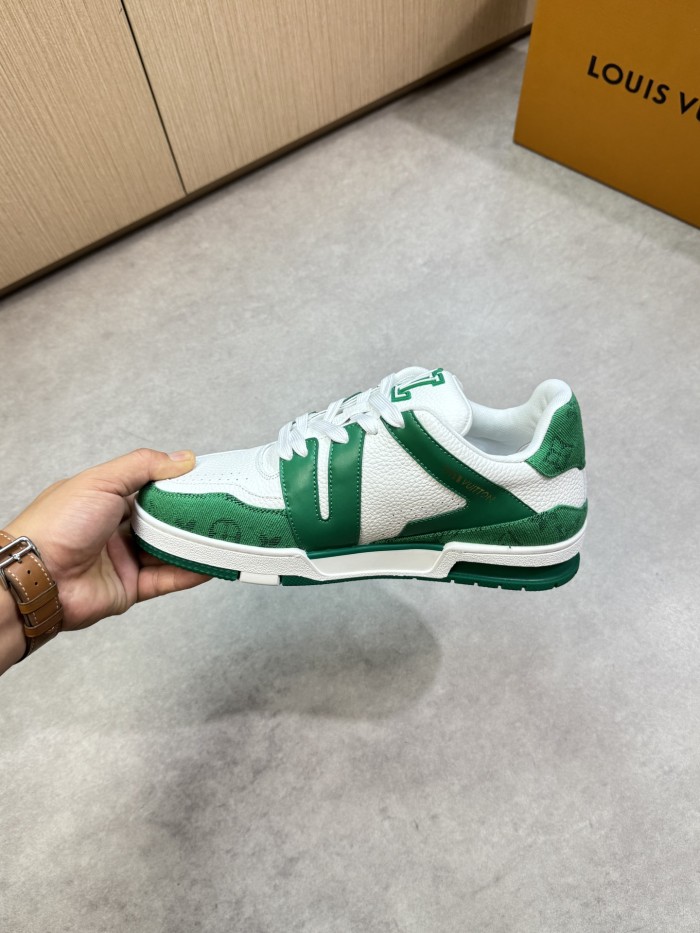 1:1 quality version 28367393 Leather and canvas patchwork Shoes 5 colors