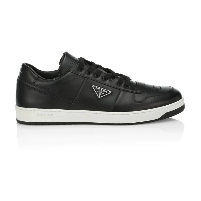 PR@DA@ DOWNTOWN LEATHER SNEAKERS   PRD037