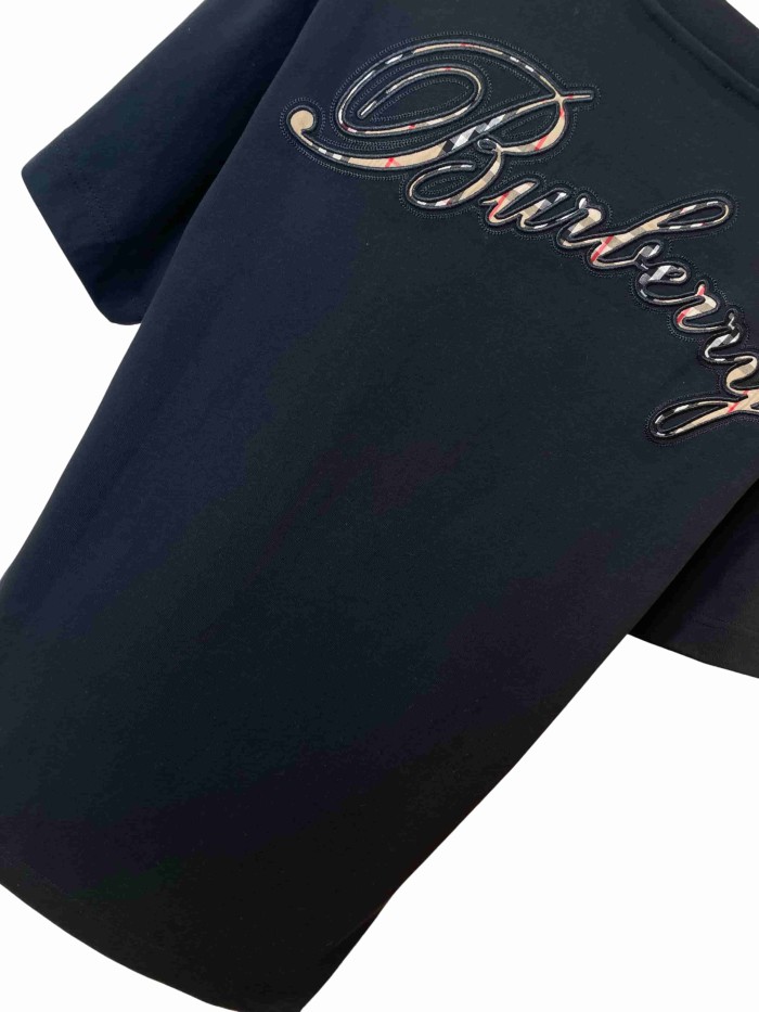 1:1 quality version  Embroidered letter T-shirt 2 colors 28967599