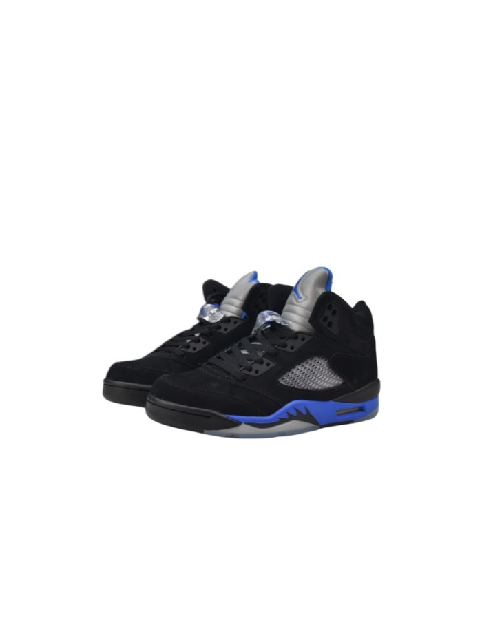 [plus-size shoes] 1:1 quality version Jordan 5 Retro  Racer Blue  Suede & Mesh Basketball Shoes 29035246