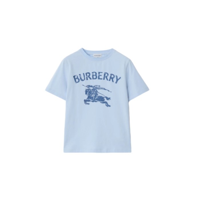 Equestrian Knight Logo Print Cotton T-Shirt for Kids 3 Colors 29010793