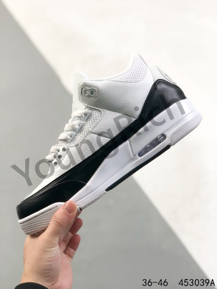 Generation 3 Black and White Colorblock Basketball Shoes