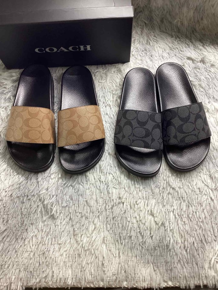 1:1 quality version Classic Monogram Black Rubber Sole Slippers 2 colors 29027291