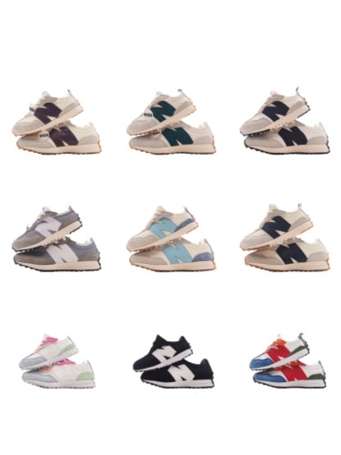 327 Style Wide Fit Suede & Leather Retro Running Shoes for Kids 9 colors 29010887