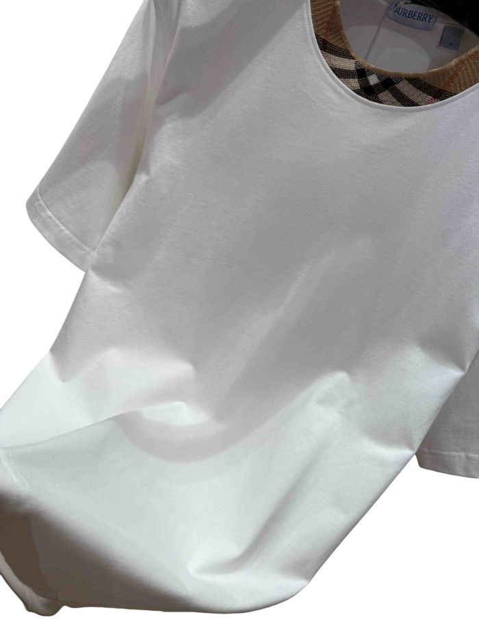 1:1 quality version  Plaid knit crew neck T-shirt 3 colors 28967940