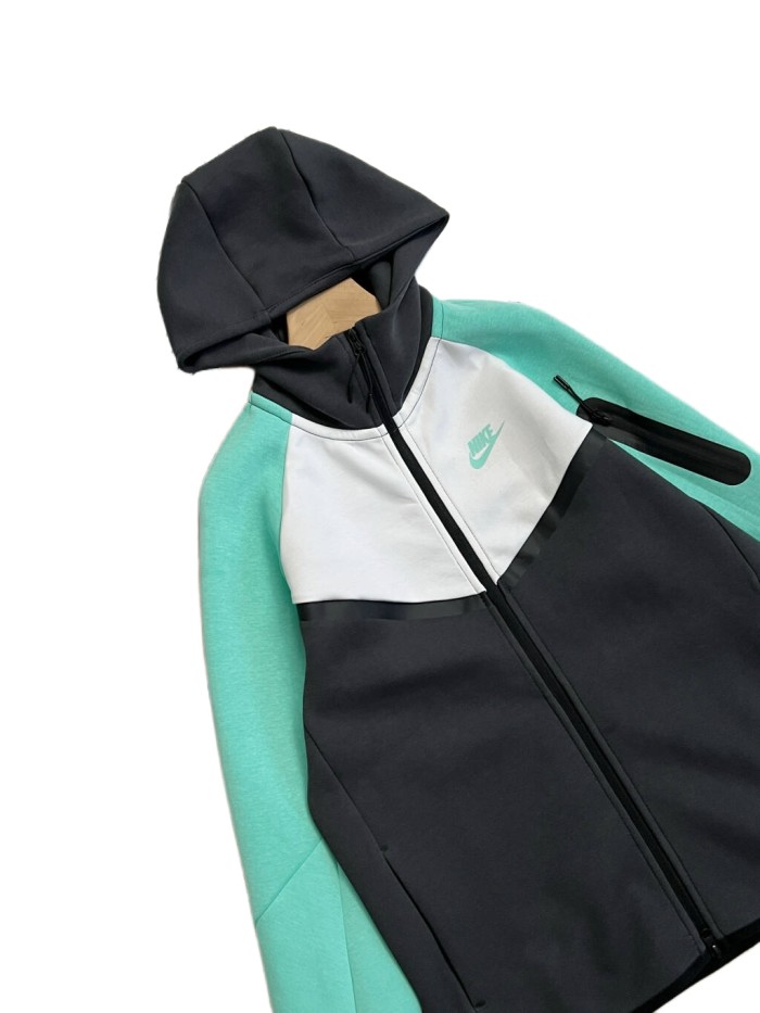 Windrunner Series Color-Blocked Hoodie & Pants Set 28695119