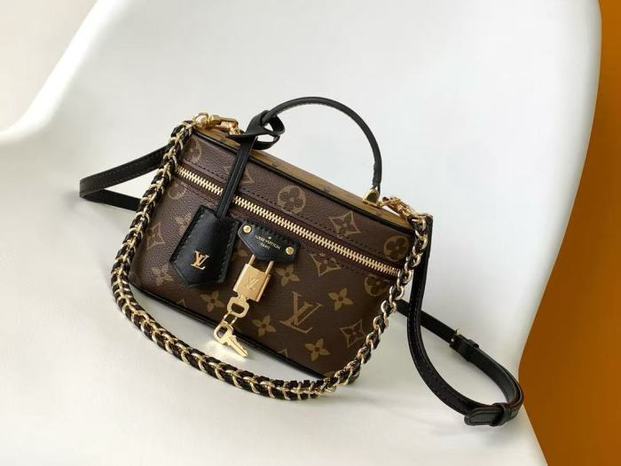 1:1 quality version Old Flower Full-Print Zipper-Closure Leather Tote Crossbody Bag 28791882