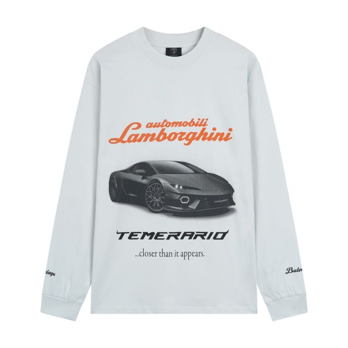 28026997 Lamborghini Print Long Sleeve T-Shirt