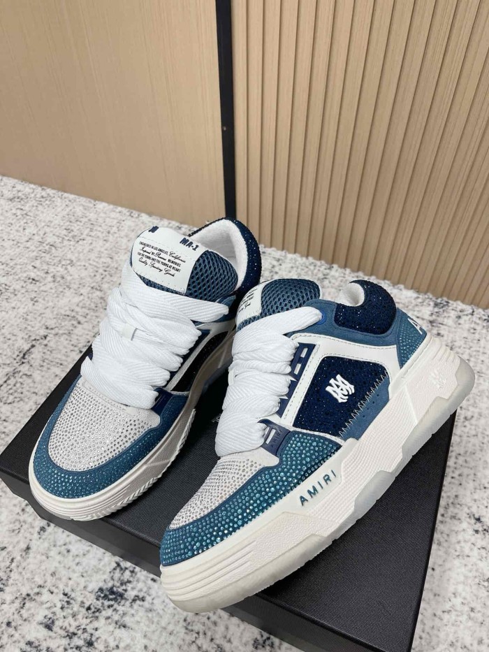 1:1 quality version Colorblocking full rhinestone low top thick bottom sneakers 8 colors 27632830