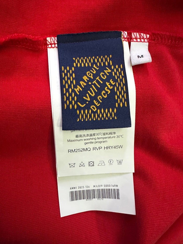 1:1 quality version Front and Back Logo Thick Pressure Adhesive Crew Neck Tee 3 colors 28903018