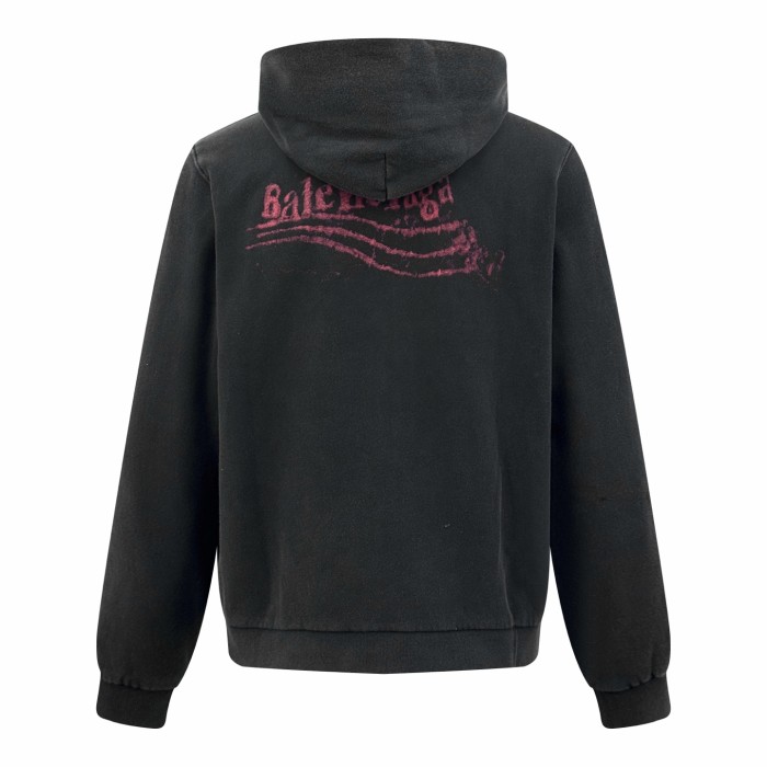 1:1 quality version Faded Logo Print Washed Version Hoodie 28759529