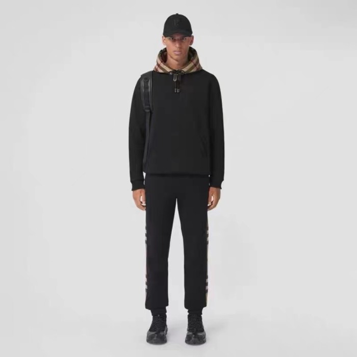 1:1 quality version Patchwork Plaid Hoodie 3 colors 28471215