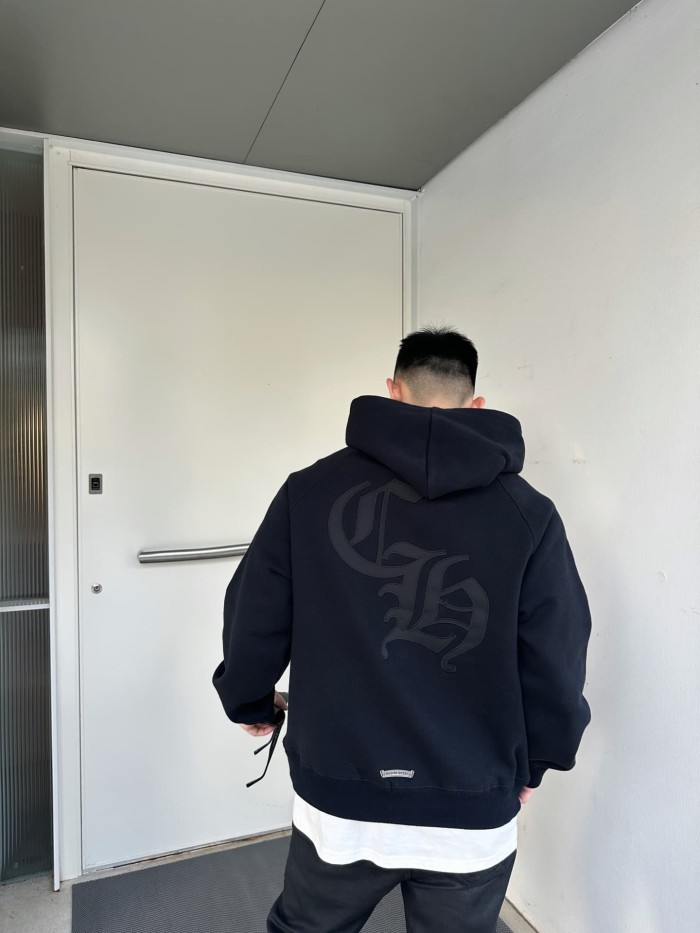 1:1 quality version French Terry Cross Patch 3D Embroidered Hoodie 2 colors 28938242