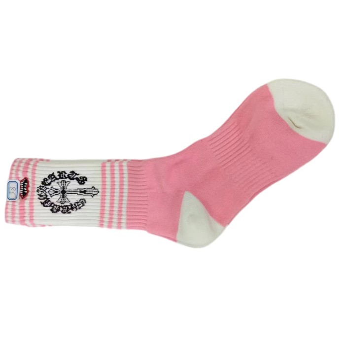 Sanskrit Cross Stripe Jacquard Crew Socks 25 colors 28887618