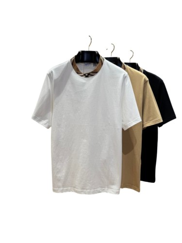 1:1 quality version  Plaid knit crew neck T-shirt 3 colors 28967940