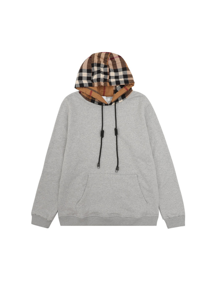 Plaid Patchwork Hoodie 2 colors 28474864