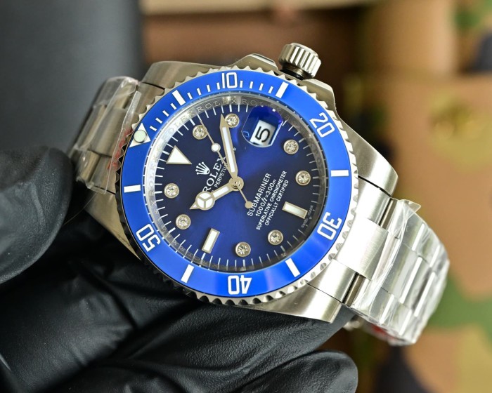 Custom Edition Natural Zirconia Mechanical Movement Steel Bracelet  Watch 5 colors【Dial diameter：40mm 】	 28764743