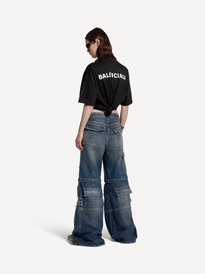 1:1 quality version Letter Logo Reflective Print Tee 2 colors 28903005