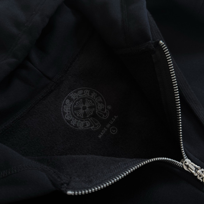 1:1 quality version Vertical Lettering Logo and Sanskrit print Zipper Hoodie 28755513