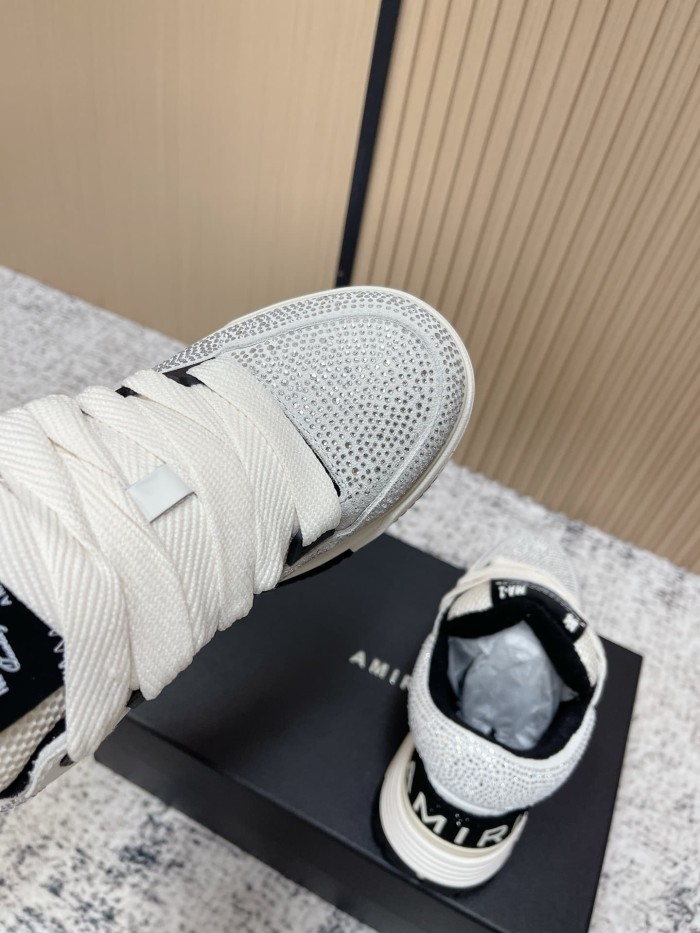 1:1 quality version Colorblocking full rhinestone low top thick bottom sneakers 8 colors 27632830