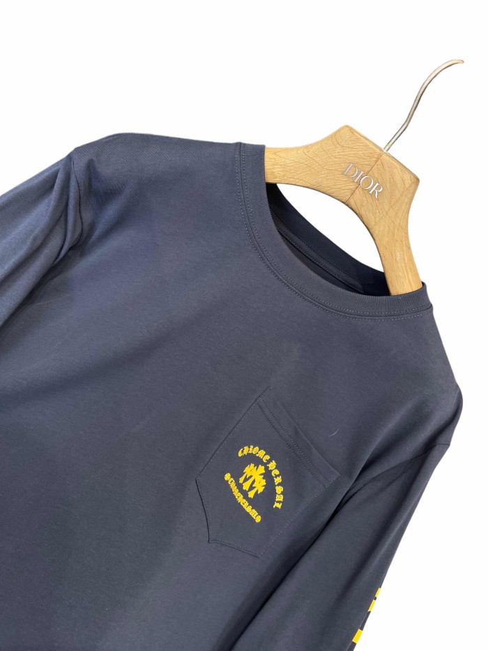 1:1 quality version Cotton Sanskrit Sleeve Detail Crew Neck Long Sleeve T-Shirt 28938200