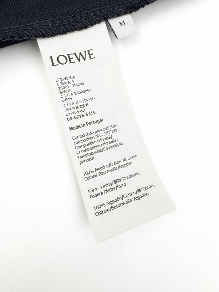 1:1 quality version L0ewe x Louis W@in Embroidered Logo Tee 2 colors 28759539