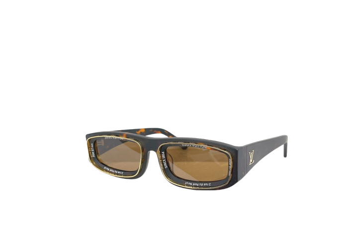 1:1 quality version Square Narrow Frame Monogram Glasses 9 colors