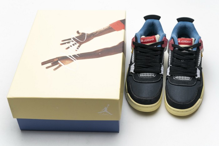［plus-size shoes]Air @j4 Retro Union Off Noir DC9533-001