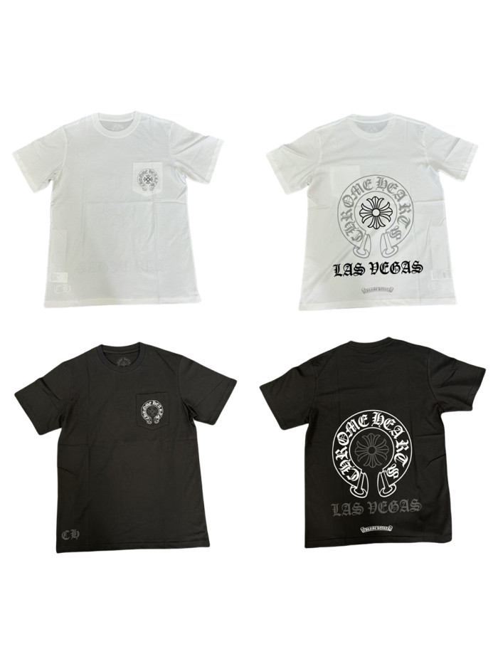 1:1 quality version 28346808 VEGAS Limited Edition Color Block Logo Print Tee 2 colors
