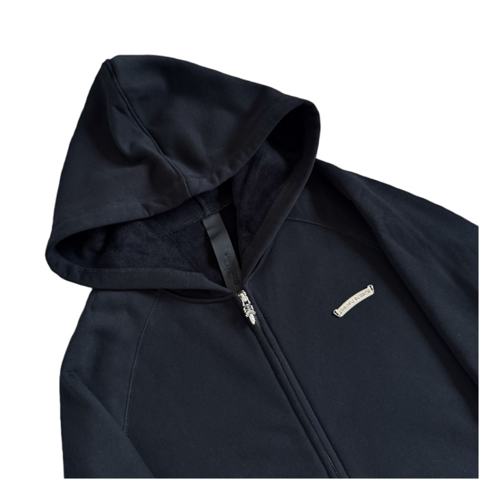 1:1 quality version Cross Embroidered Letter Zipper Hoodie 28748502