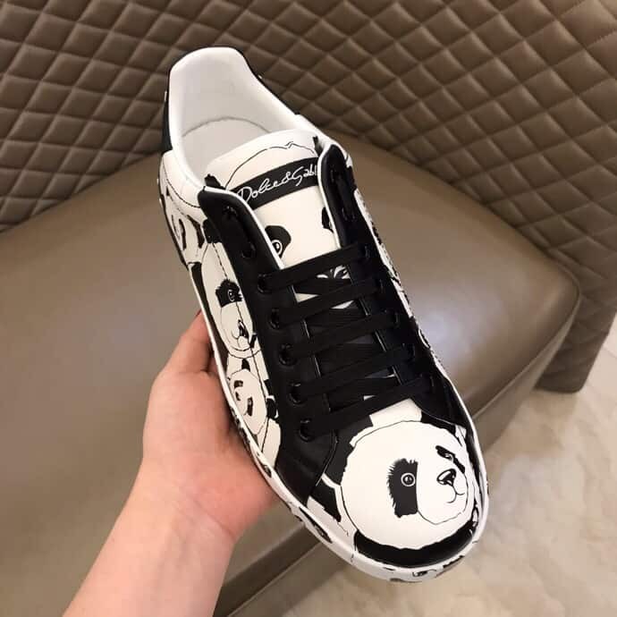 DOLCE    G@BB@N@ PORTOFINO SNEAKERS IN PRINTED NAPPA CALFSKIN   DG 11
