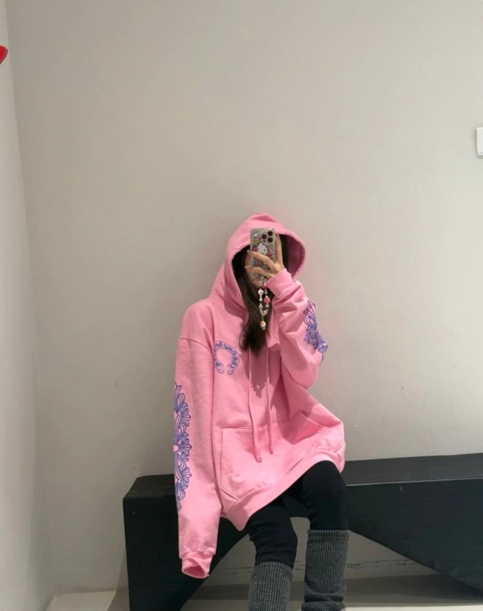 1:1 quality version Pink Cross Arm Print New York Anniversary Limited Edition Hoodie 28893086