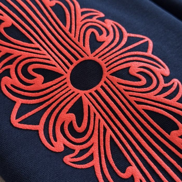 1:1 quality version Red Horseshoe Flower Arm Print Fleece Hoodie 28679121