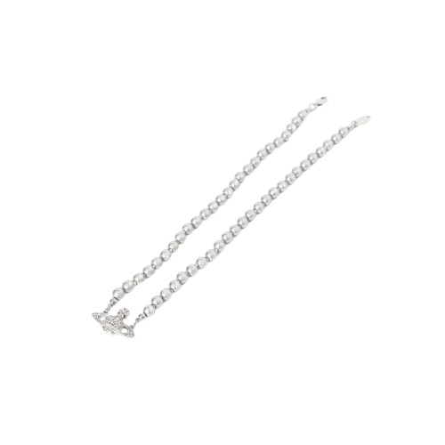 Grey Pearl Saturn Necklace 28659501