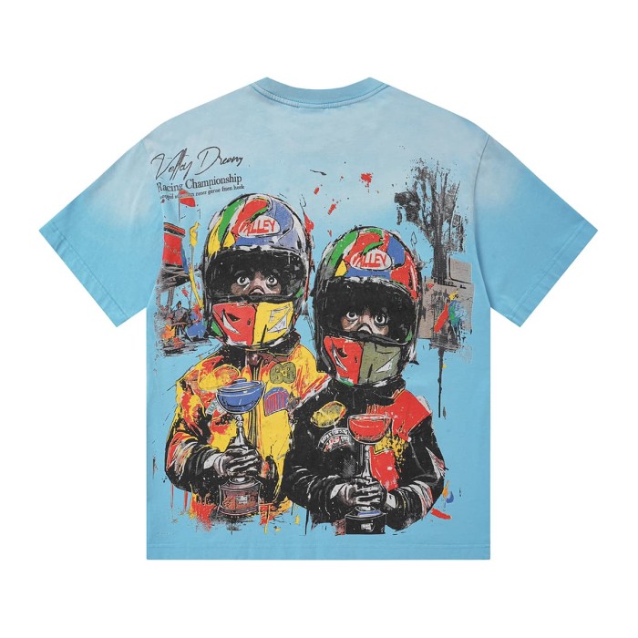 Racing Helmet Kid Print Washed Tee 2 colors 29047380