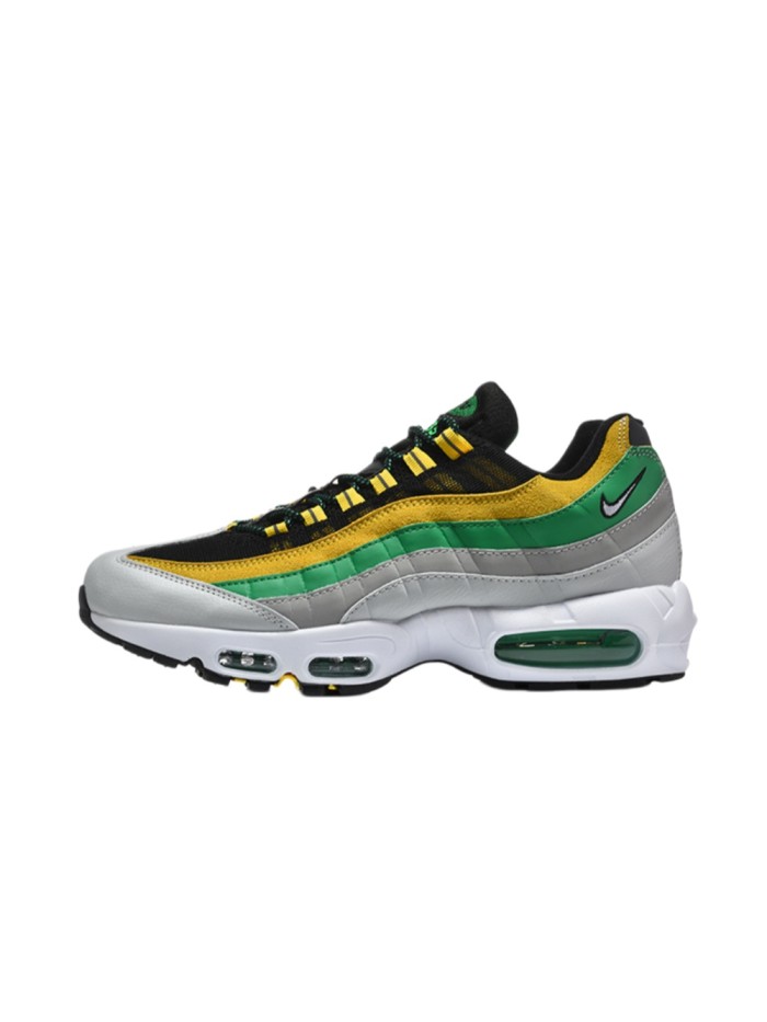 [plus-size shoes]Air Max 95 Green Yellow Retro Sneakers Running Shoes 29038251