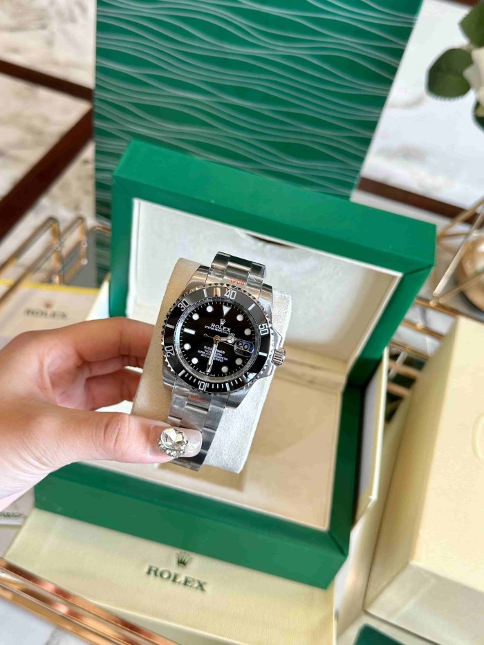 Three-Hand Date Series Black Submariner Mechanical Movement Watch【Dial diameter：40mm 】28926912