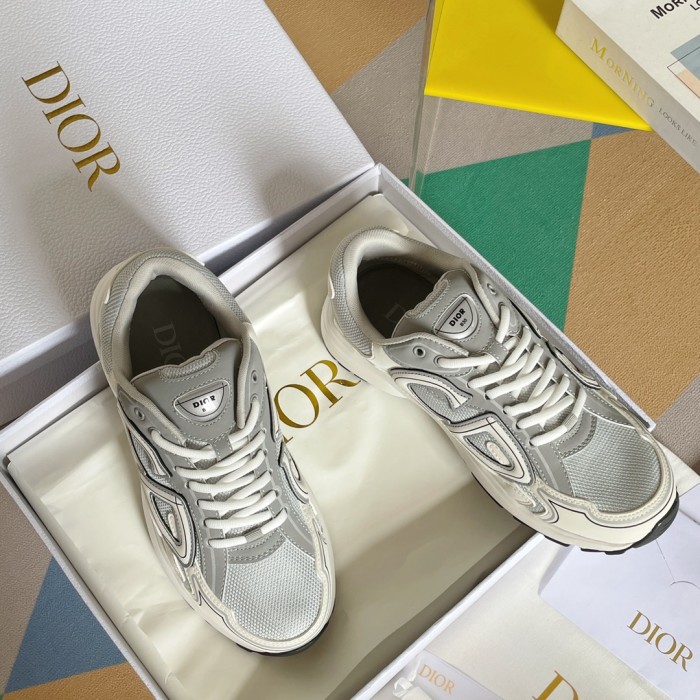 1:1 quality version Leather and mesh fabric patchwork reflective sneakers 35 colors 27736899