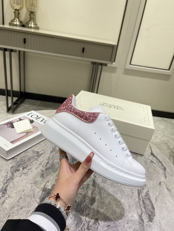 1:1 quality version Shoes Tail Sequins Heightened White Shoes 4 colors