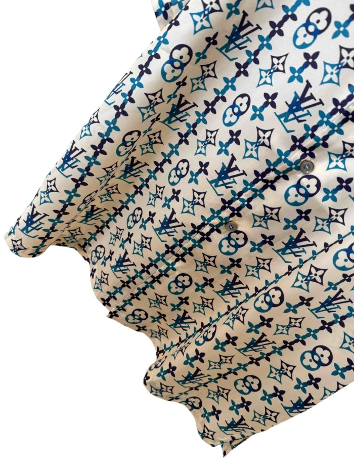 1:1 quality version Classic All-Over Print Mulberry Silk Shirt 28968068
