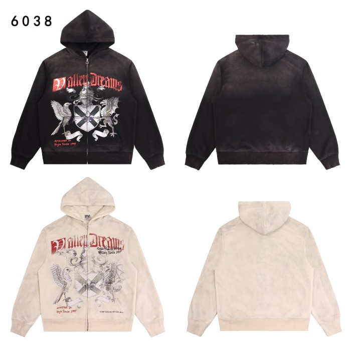 Eagle Evil Dragon God Print Washed Version Hoodie & Pants Set 2 colors 28705416