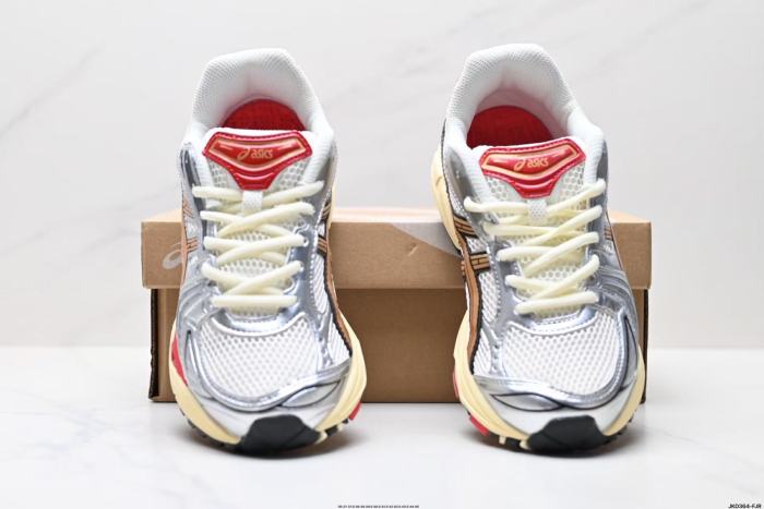 AC Gel-Kayano 14 Red and Orange Two-Tone Running Shoes 28441081