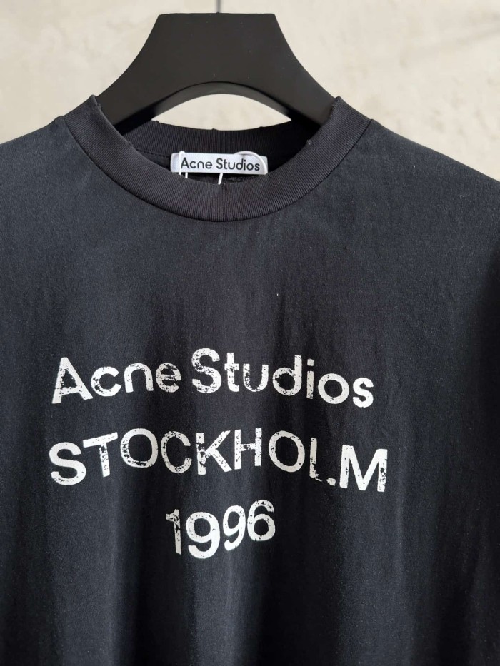 1:1 quality version Stockholm 1996 Print Washed Long Sleeve T-shirt 5 colors 29069248