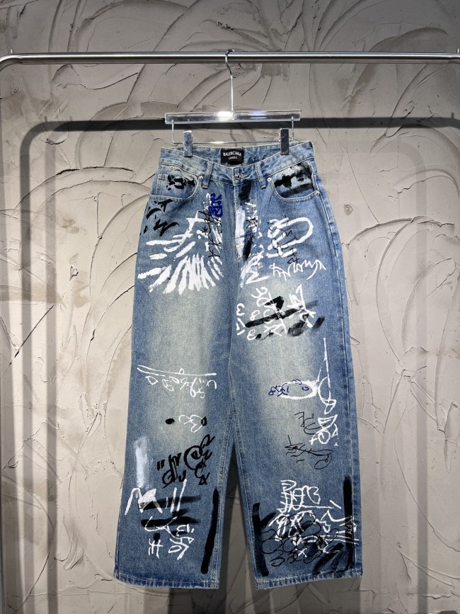 Graffiti Painted Jeans